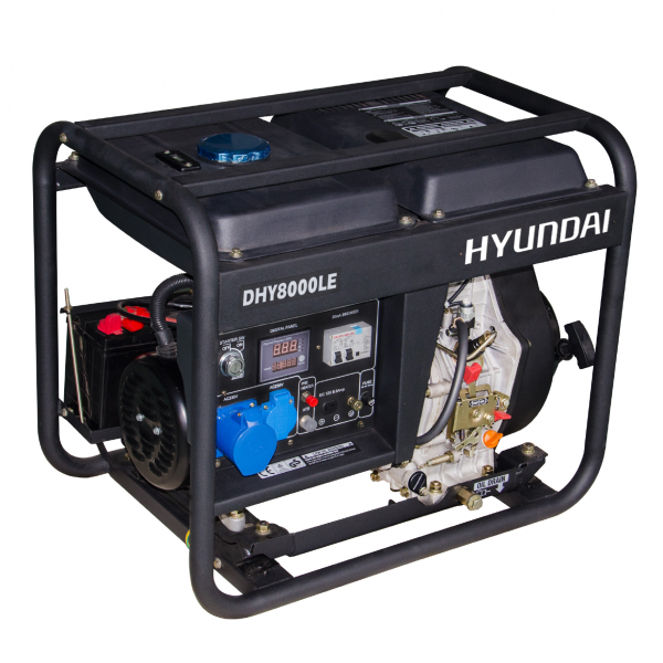 GENERADOR HYUNDAI DIESEL 6.5KW 220V P/ELECT.- MANUAL MOD. 78DHY8000LE