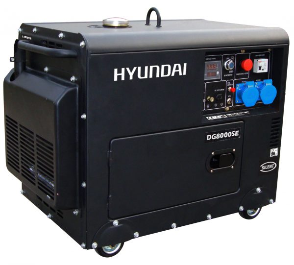 GENERADOR HYUNDAI DIESEL 6.3KW 230V P/ELECT. MOD. 78DHY8000SE