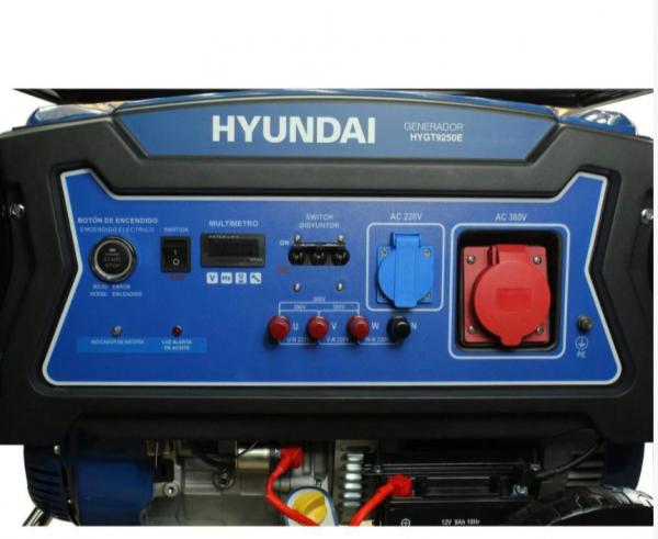 GENERADOR HYUNDAI A GASOLINA 8.1 KVA 380V P/MANUAL/ELECT.   MOD. 82HYGT9250E - Imagen 4