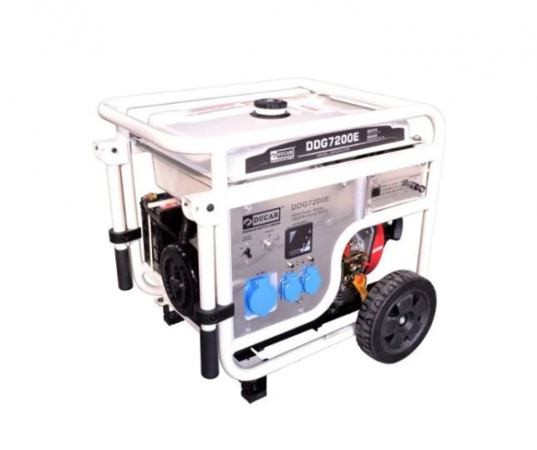 GENERADOR DUCAR DIESEL 6.5KW 220V ABIERTO MOD.DDG7200E