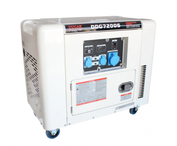 GENERADOR DUCAR DIESEL INSONORO 6.5KW 220V MOD.DDG7200S