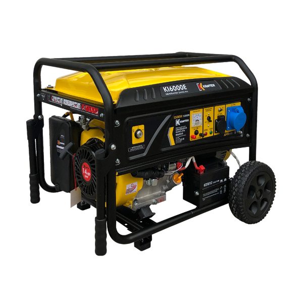 GENERADOR KRAFTER BENCINERO 5.5KVA 220V MOD.KI6000E (CONEXIÓN ATS)