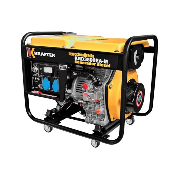 GENERADOR KRAFTER DIESEL 3.5KVA 220V MOD.KRD3500EA-M