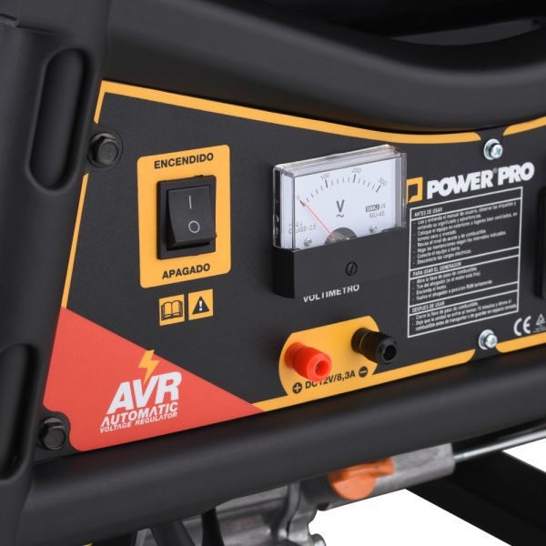 GENERADOR POWER PRO GASOLINA 2,2KVA MONOFÁSICO P/MANUAL - Imagen 3