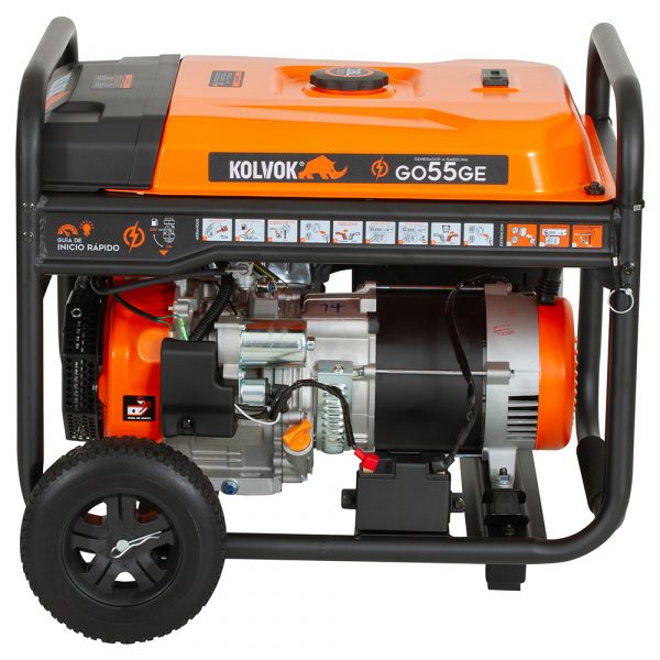 GENERADOR BENCINERO KOLVOK 5.5KW 220V P/ELECTRICA MOD.GO55GE - Imagen 2