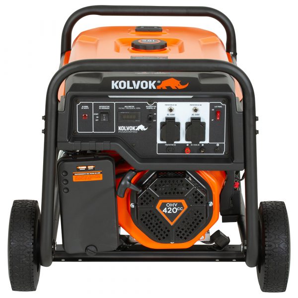 GENERADOR BENCINERO KOLVOK 5.5KW 220V P/ELECTRICA MOD.GO55GE - Imagen 3