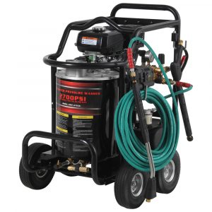 HIDROLAVADORA POWER PRO BENCINERA C/CALDERA AGUA CALIENTE 186 BAR 7HP MOD.IP5000HW