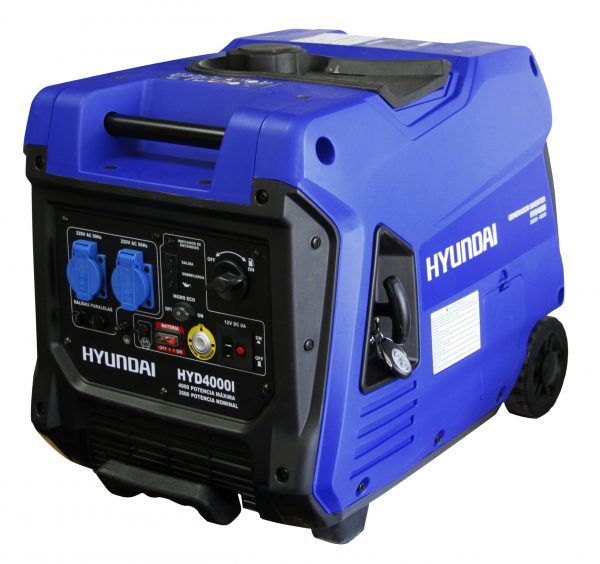 GENERADOR INVERTER HYUNDAI A GASOLINA C/CONTROL REMOTO 4.0KW 220V P/ELECT.  MOD. HDY4000I - Imagen 2