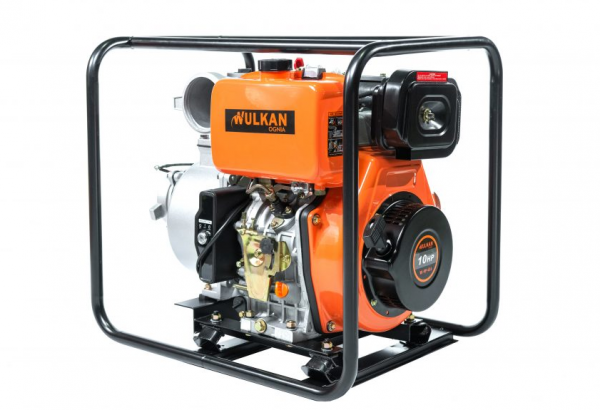 MOTOBOMBA WULKAN DIESEL 4X4 10HP P/ELECTRICA STRONG  MOD. WK-WP-4X4