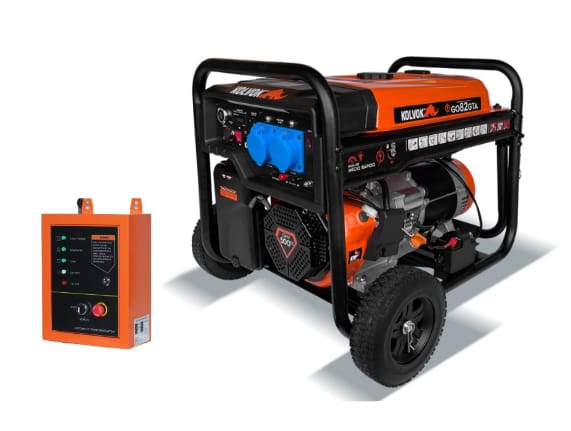 Generador Bencinero Kolvok 8.5kVA 220V + ATS Mod.GO82GTA