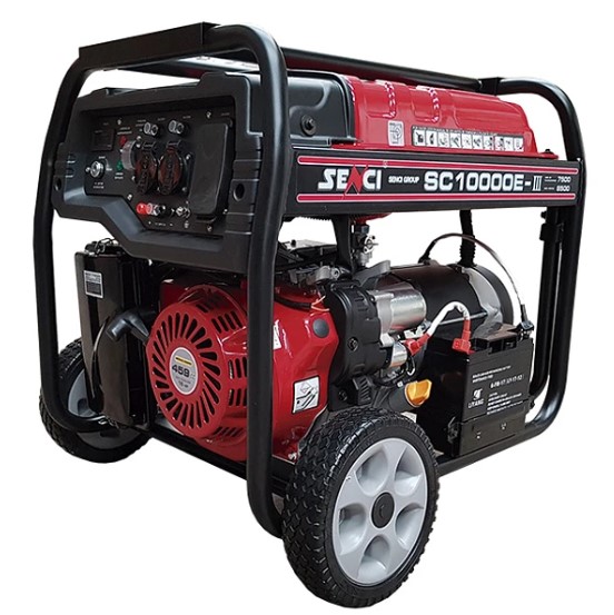 GENERADOR SENCI BENCINERO 8.5KW 220V P/ELECTRICA MOD.SC10000