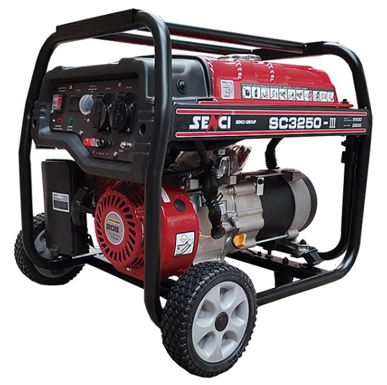 GENERADOR SENCI BENCINERO 2.8KW 220V P/MANUAL MOD.SC3250
