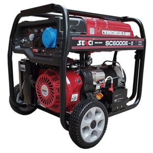 GENERADOR SENCI BENCINERO 5.5KW 220V P/ELECTRICA MOD.SC6000
