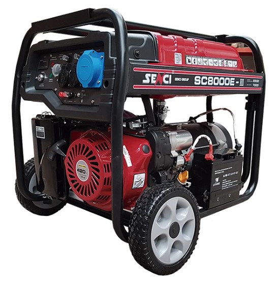 GENERADOR SENCI BENCINERO 7KW 220V P/ELECTRICA MOD.SC8000