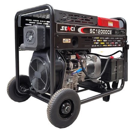 GENERADOR SENCI DIESEL 10KW 220V P/ELECTRICA MOD.SC12000CE - Imagen 2
