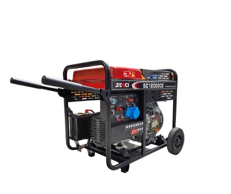 GENERADOR SENCI DIESEL 10KW 220V P/ELECTRICA MOD.SC12000CE - Imagen 5