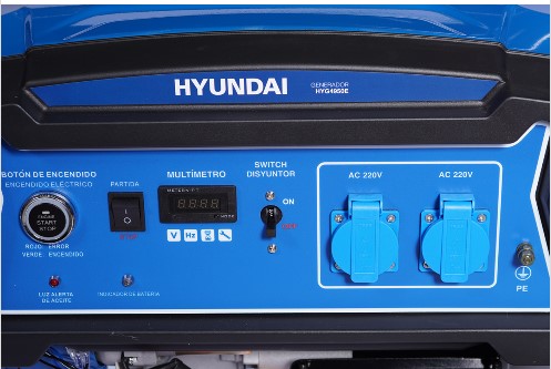 GENERADOR HYUNDAI A GASOLINA 3.5KW 220V P/ELECTRICA MOD.82HYG4950E - Imagen 2
