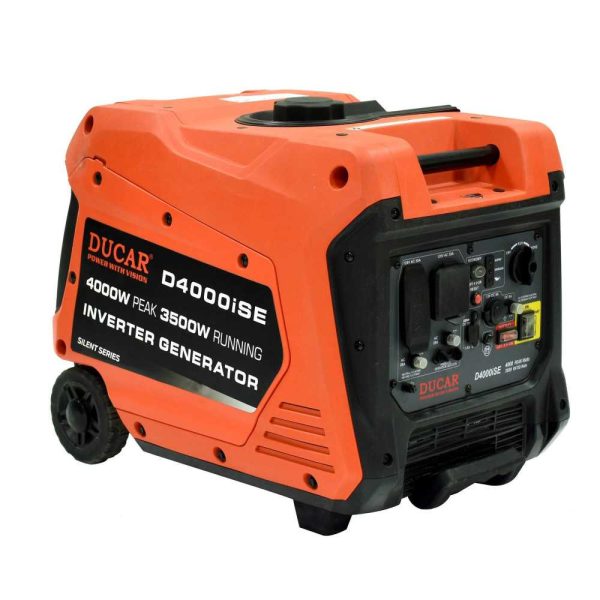GENERADOR INVERTER DUCAR BENCINERO 4000W 220V P/ELECTRICA MOD.D4000I