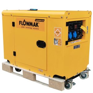 GENERADOR DIESEL FLOWMAK 6.5KVA/KW 220 INSONORO + ATS MOD.LDG8000S-JM