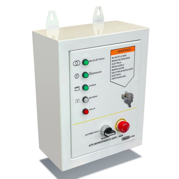 TABLERO ATS KOLVOK 50 AMP. COMPATIBLE GO1200GTA MONOFASICO