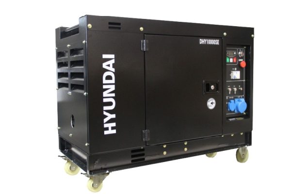 GENERADOR HYUNDAI DIESEL INSONORO 8.5KVA 220V P/ELECTRICA MOD.78DHY10000SE