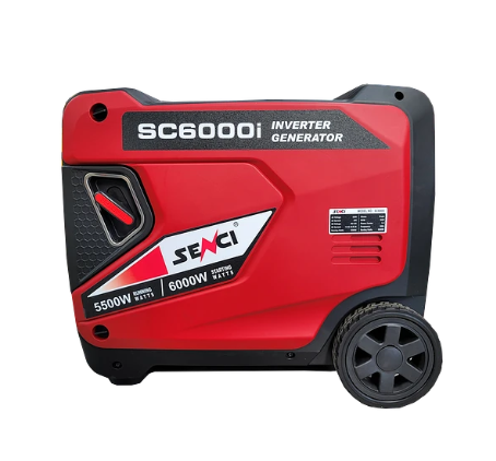GENERADOR INVERTER SENCI SILENCIOSO 6000W 220V P/ELECTRICA CONEXION ATS MOD.SC6000I - Imagen 2