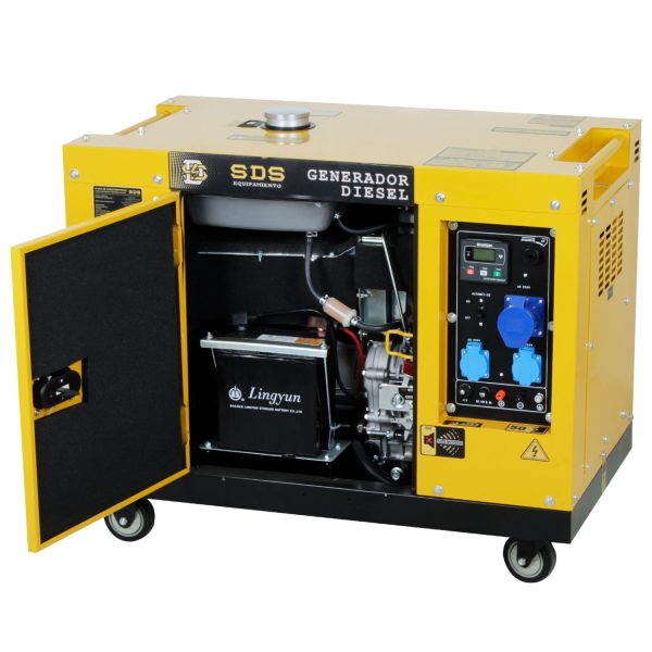 GENERADOR DIESEL SDS POWER 6.5KVA 220V INSONORO MOD.SDG8500S - Imagen 2