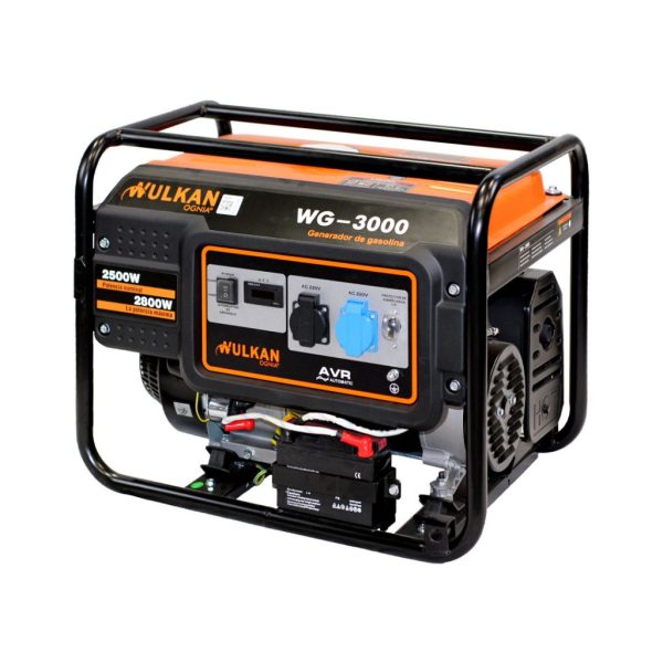 GENERADOR BENCINERO WULKAN 2.8KW P/ELECTRICA MOD.WG-3000 - Imagen 2