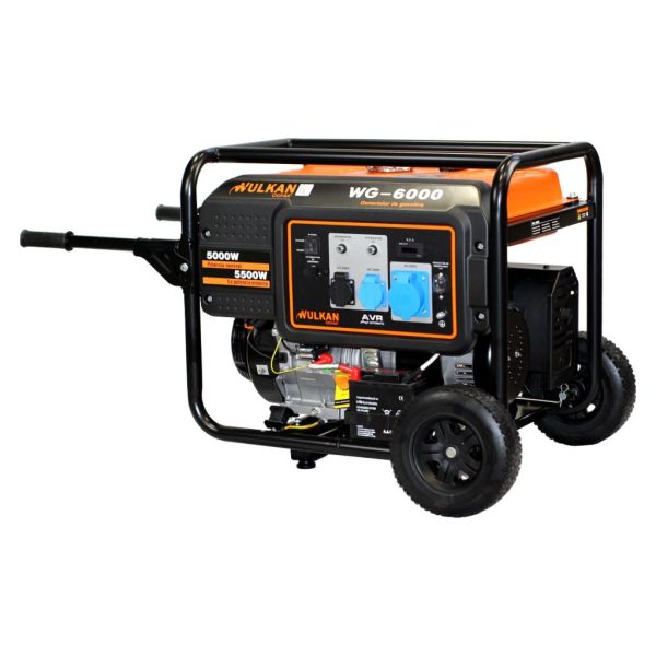 GENERADOR BENCINERO WULKAN 5.5KW 220V P/ELECTRICA MOD.WG-6000 - Imagen 2