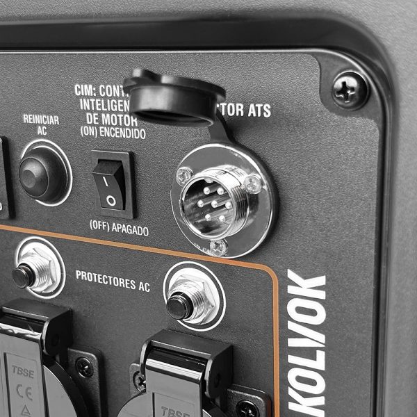 GENERADOR INVERTER KOLVOK GASOLINA 8KW 220V CON ATS MOD.XT7800IG - Imagen 6