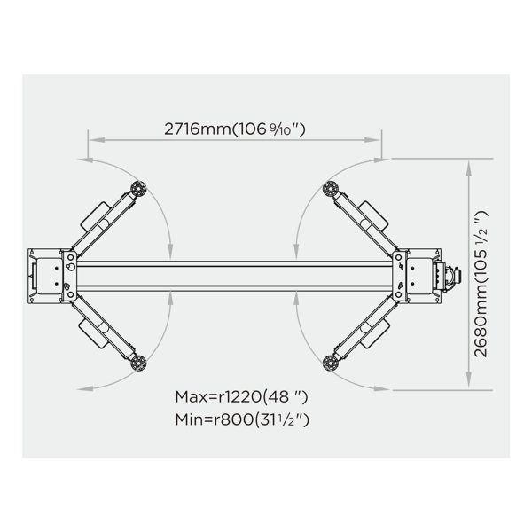 ELEVADOR 2 COLUMNAS ACO 4.200KG 220V MOD.U-T42 - Imagen 3