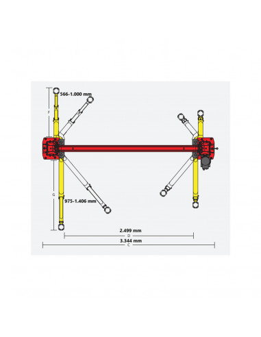 ELEVADOR 2 COLUMNAS CHALLENGER LIFT 4500KG 220V MOD.VLE10 - Imagen 3