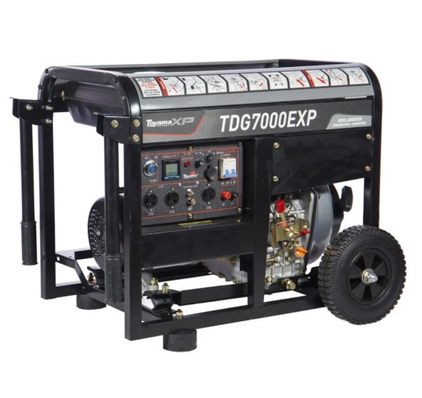 GENERADOR DIESEL TOYAMA 5.5KW 220V ABIERTO P/ELECTRICA MOD.TDG7000EXP - Imagen 2