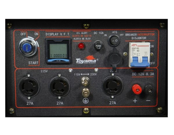GENERADOR DIESEL TOYAMA 5.5KW 220V ABIERTO P/ELECTRICA MOD.TDG7000EXP - Imagen 5