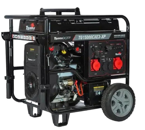 GENERADOR BENCINERO TOYAMA 17KVA 380V P/ELECTRICA MOD.TG15000CXE3-XP