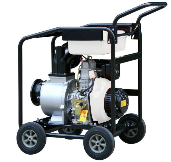 MOTOBOMBA KRAFTER DIESEL 6X6 GRAN CAUDAL 12HP P/ELECTRICA MOD.DP60E - Imagen 2
