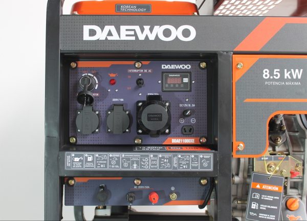 GENERADOR DAEWOO DIESEL 8.5VA 220V MOD.DDA11000XE - Imagen 8