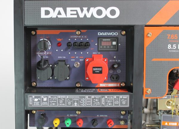 GENERADOR DAEWOO DIESEL 8.5VA 380V MOD.DDA11000XE-3 - Imagen 6
