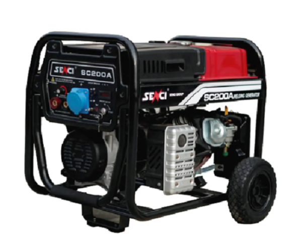 MOTOSOLDADORA SENCI GASOLINA 200AMP.5KW MOD.SC200A