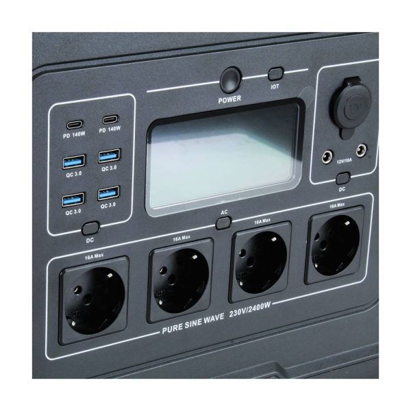 ESTACION DE ENERGÍA PORTATIL 2400W MOD.S024 - Imagen 6