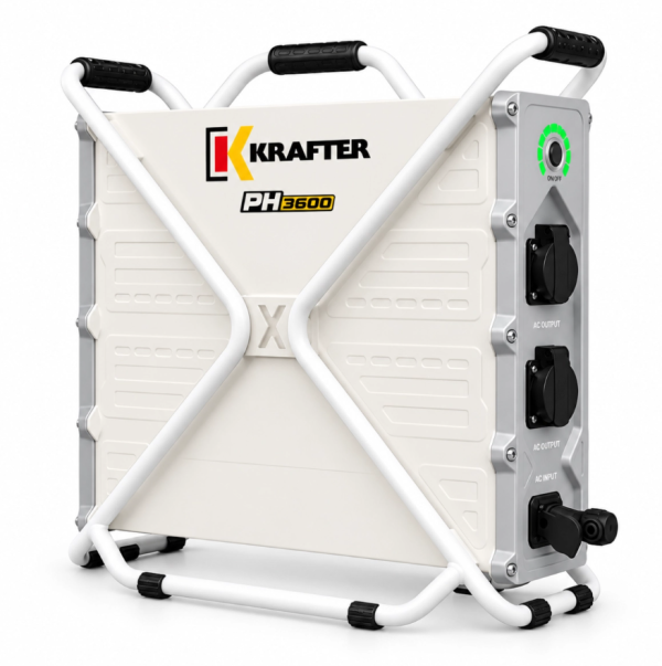 ESTACION DE ENERGÍA PORTATIL 3600W KRAFTER MOD.PG3600 - Imagen 2