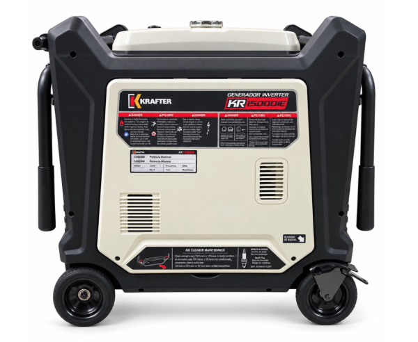 GENERADOR INVERTER KRAFTER GASOLINA INSONORO 13KVA 220V MOD.KR15000IE - Imagen 4