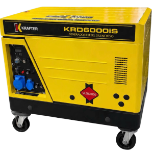 GENERADOR INVERTER KRAFTER DIESEL 6.5KVA 220V P/ELECTRICA MOD.KRD6000iS