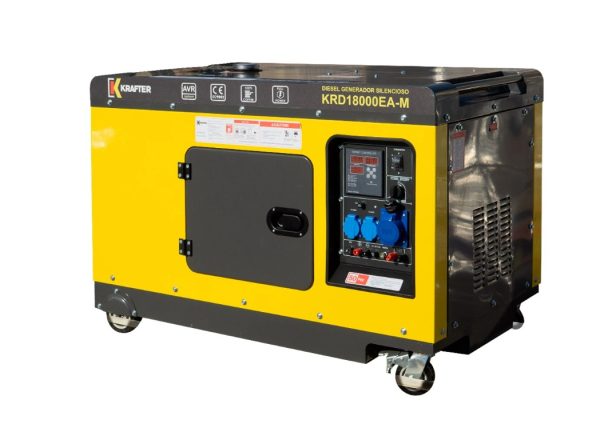 GENERADOR KRAFTER DIESEL 12KVA 220V MOD.KRD18000EA-M