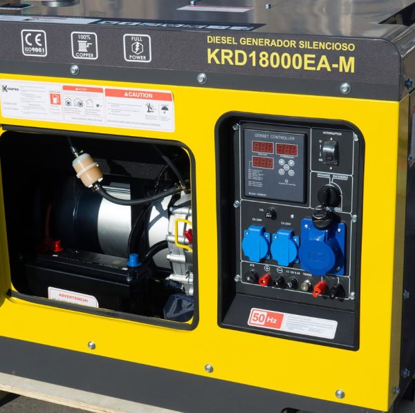 GENERADOR KRAFTER DIESEL 12KVA 220V MOD.KRD18000EA-M - Imagen 2
